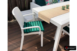 Стул B:rattan INDIANA с подлокотниками, белый