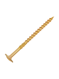 Конструкционный саморез Gigant желтый цинк 8x120 тарельчатый TORX острый 50 шт 123828