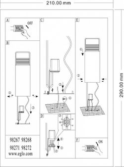 Наземный низкий светильник Eglo Doninni 1 98272