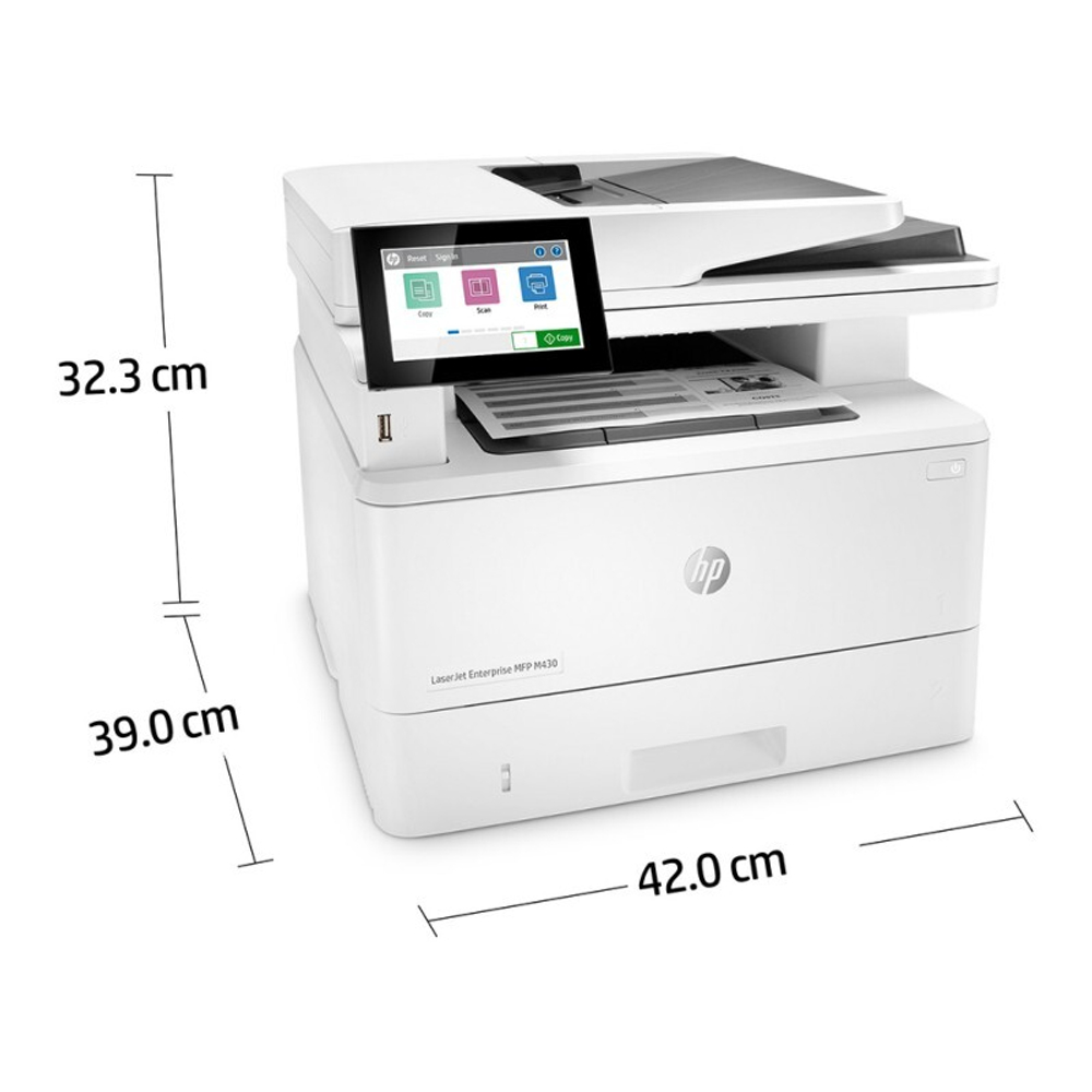 МФУ HP LaserJet Enterprise M430f, A4, 40 стр./мин, Ethernet