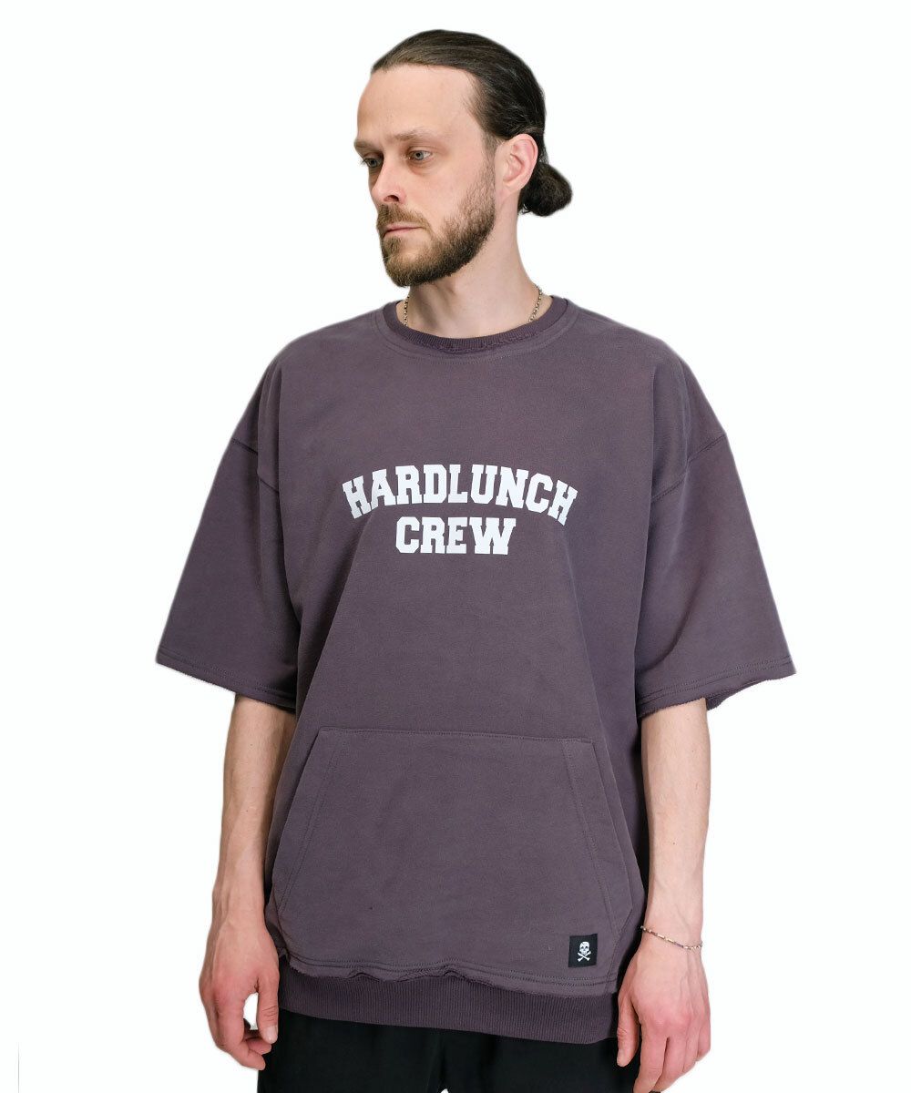 Толстовка Hardlunch Crew с коротким рукавом темно-серая