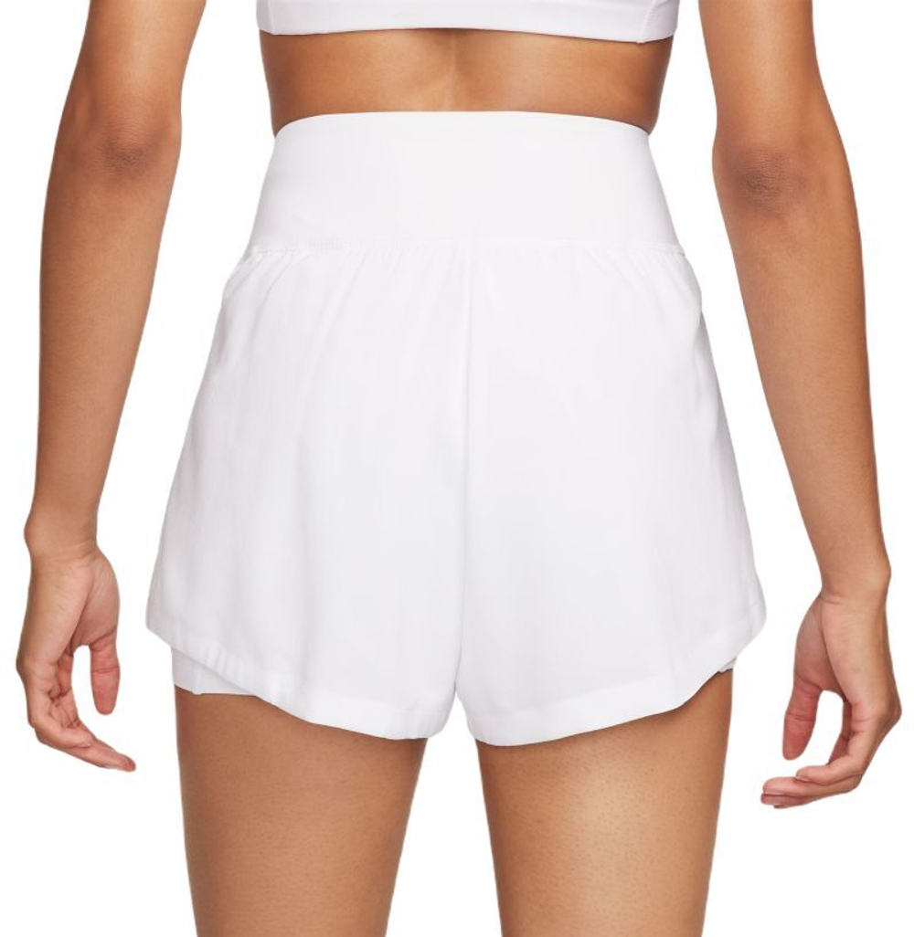 Женские Шорты теннисные Nike Court Advantage Dri-Fit Tennis Short - white/white/black