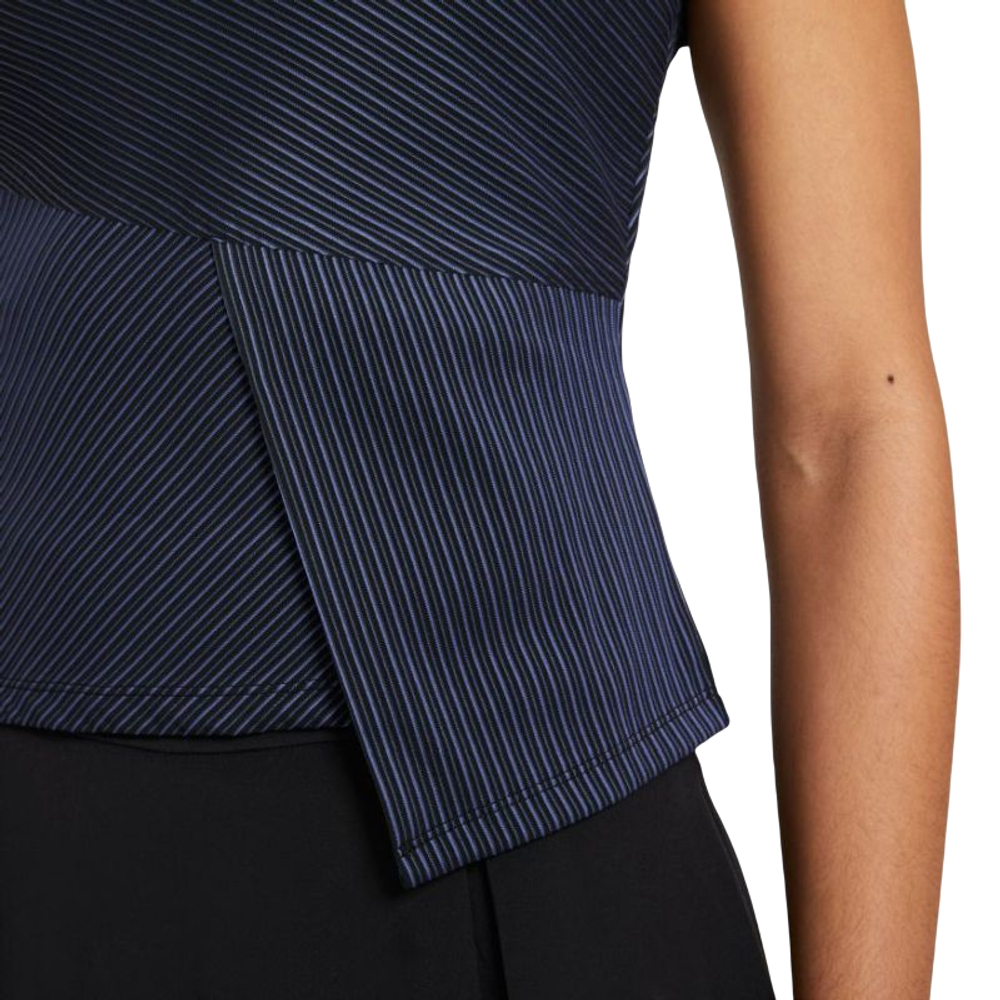 Женская футболка теннисная Nike Court Dri-Fit Advanced Slam Top W - black/white