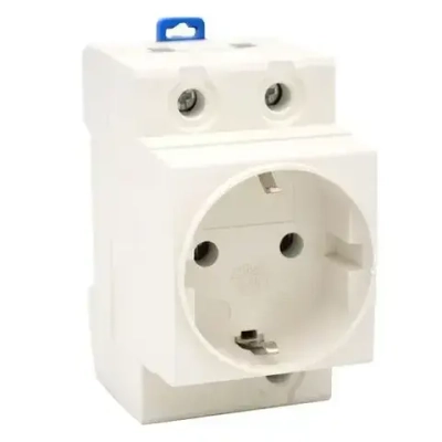 Розетка AM-Euro с заземляющим контактом на DIN-рейку (ANDELI)