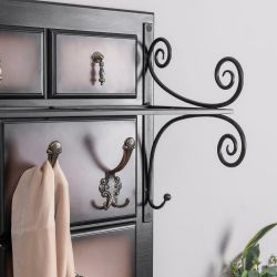 Вешалка настенная Пандора 2 Орех Оберджин Шоколад