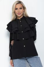 Блуза Космос (черная) Б11273 LT Collection