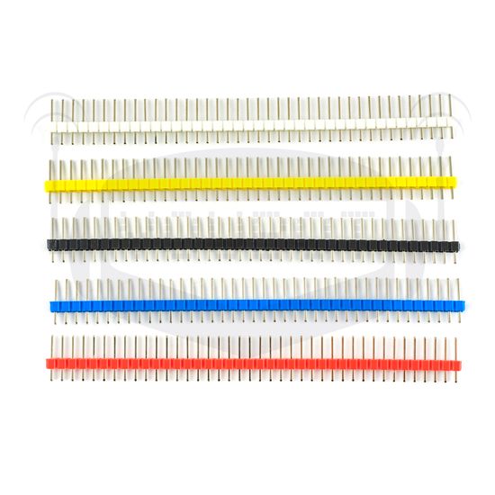 Штыревой разъем типа "папа" шаг 2,54 мм 40 Pin жёлтый цвет