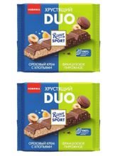 Шоколад молочный Ritter Sport Хрустящий DUO 218 г x 2 шт