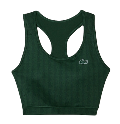 Теннисный бюстгальтер Lacoste SPORT Printed Sports Bra - Green