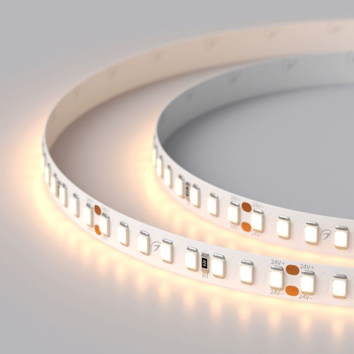 Светодиодная лента Arlight 12W/m 160LED/m 2835SMD теплый белый 5M 024539(2)