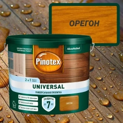 Универсальная пропитка для древесины Pinotex Universal 2 в 1 Цвет: Орегон 2,5 л