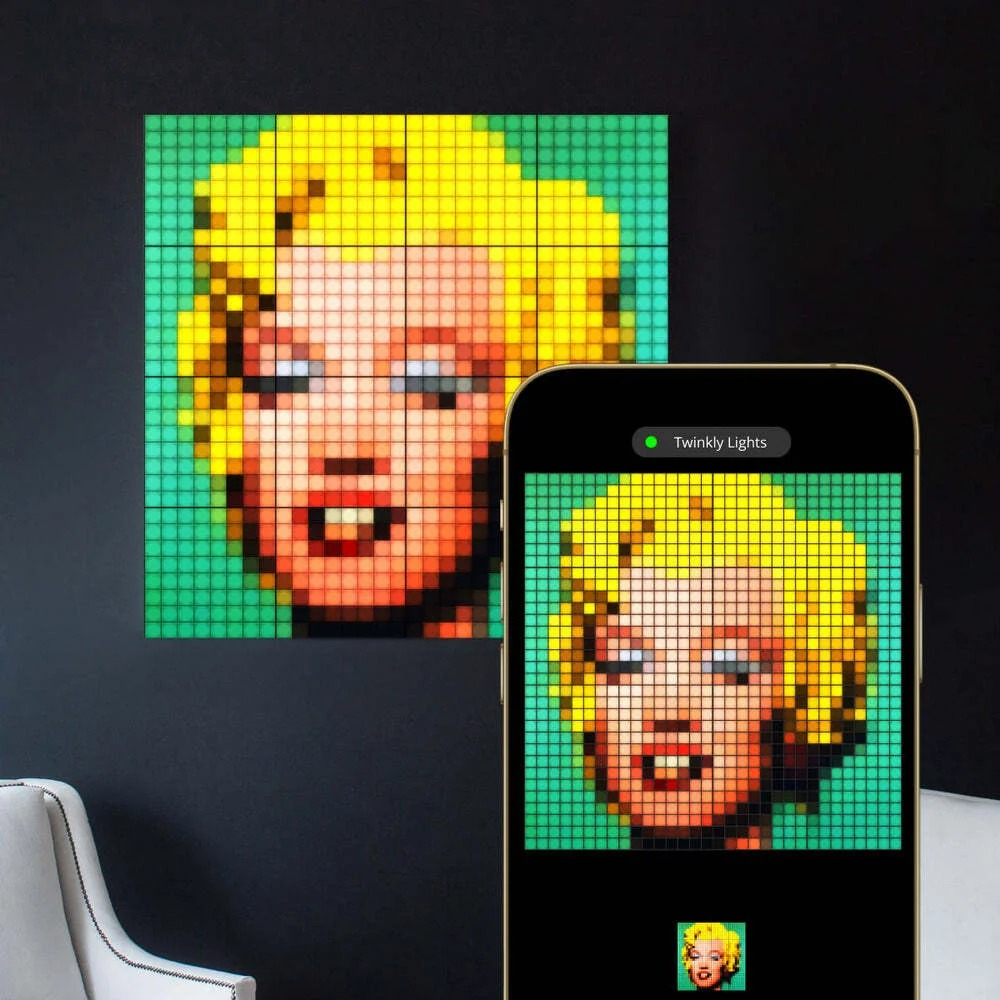 Панели со светодиодной подсветкой Twinkly Squares RGB + BT + Wi-Fi,  3 шт.  (16x16см)