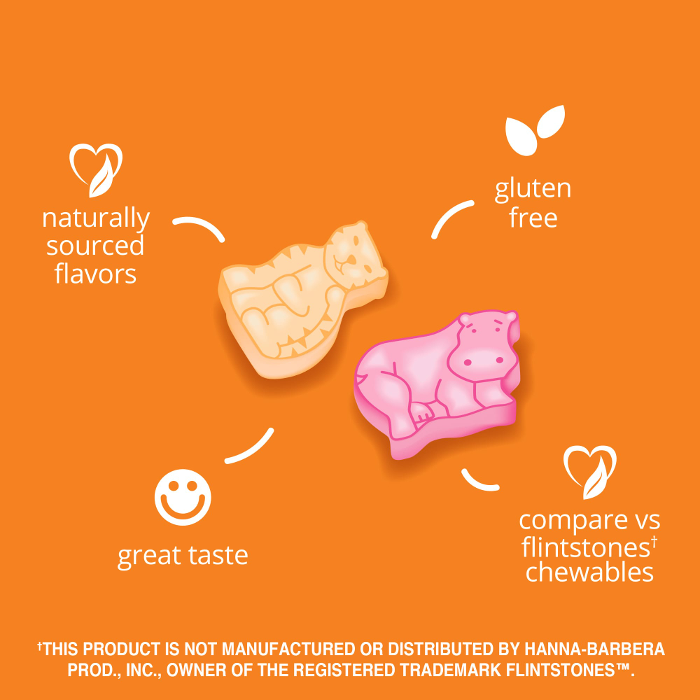 21st Century, Zoo Friends® с витамином C, натуральный апельсиновый вкус, 60 жевательных таблеток