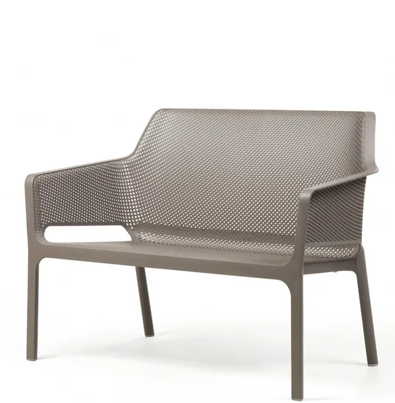 Уличный пластиковый диван Net Bench тортора