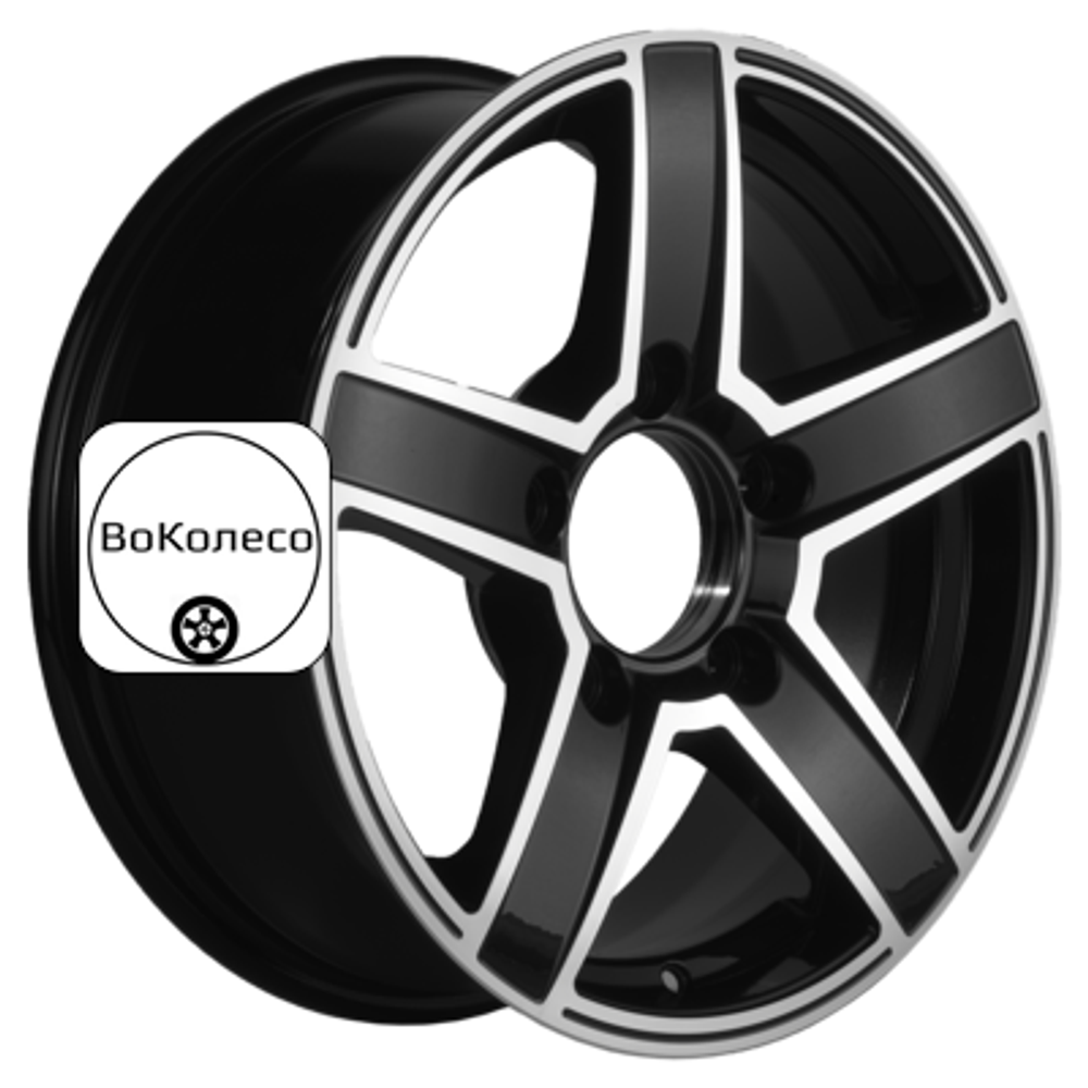 6,5x16/5x139,7 ET40 D98,5 KHW1614 (Niva 4x4) Black-FP Khomen Wheels