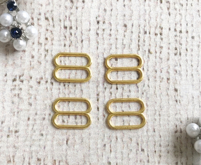 Регулятор для бюстгальтера, металл, 1 см, золото