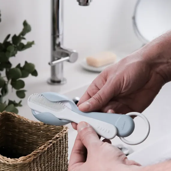 Расческа и щетка Beaba Comb and Brush Green Blue