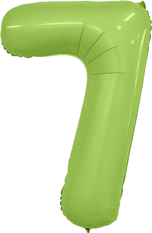 Ag (40''/102 см) Цифра, 7 Slim, Фисташка, 1 шт. в уп.