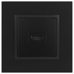 Розетка ЭРА Elegance 14-3114-05 HDMI IP20 антрацит