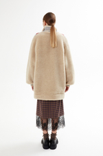 Куртка меховая, бежевый