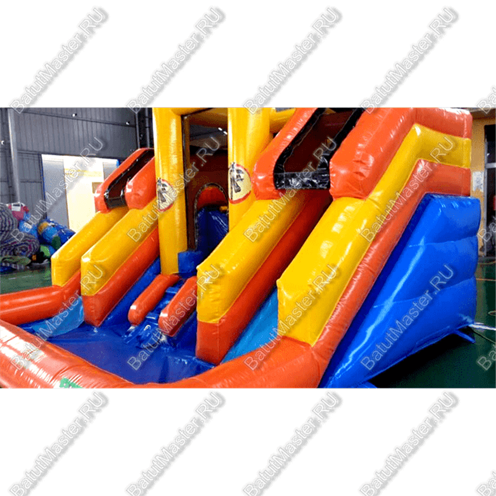 Батут "Морковка" с бассейном