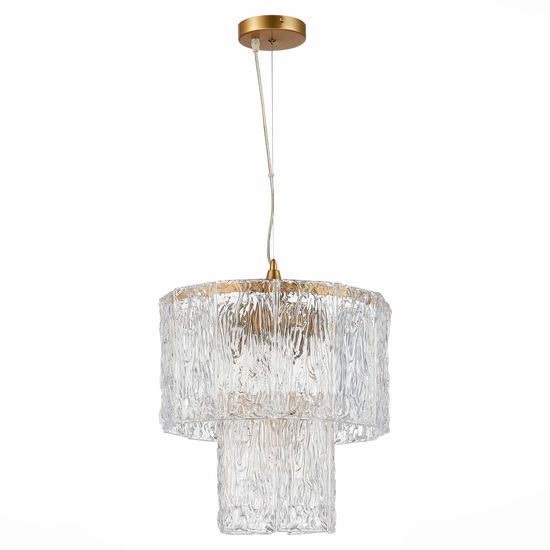 SLE283203-05 Светильник подвесной Золотистый/Прозрачный E27 5*40W RIDA