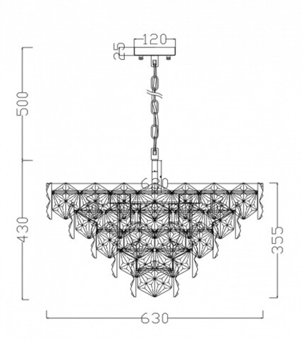 Подвесной светильник Freya Molly FR1004PL-12CH