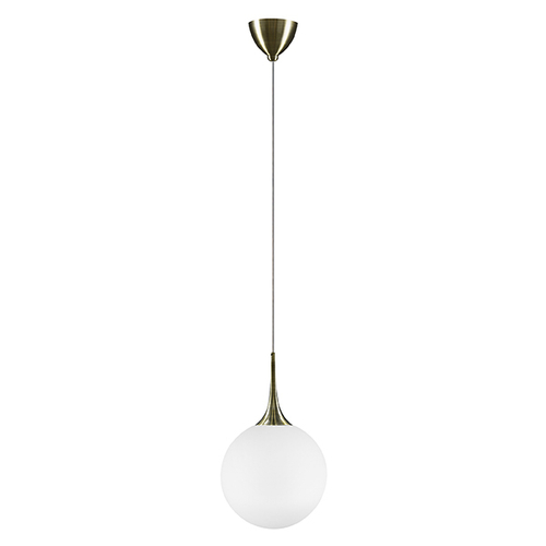 813031 Подвес GLOBO 1х40W E14 бронза/белый