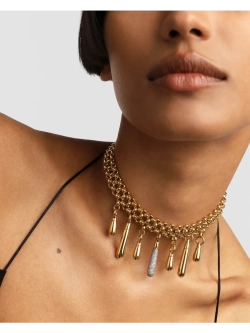 Колье Jelly Choker серебро 925 пробы покрытое золотом