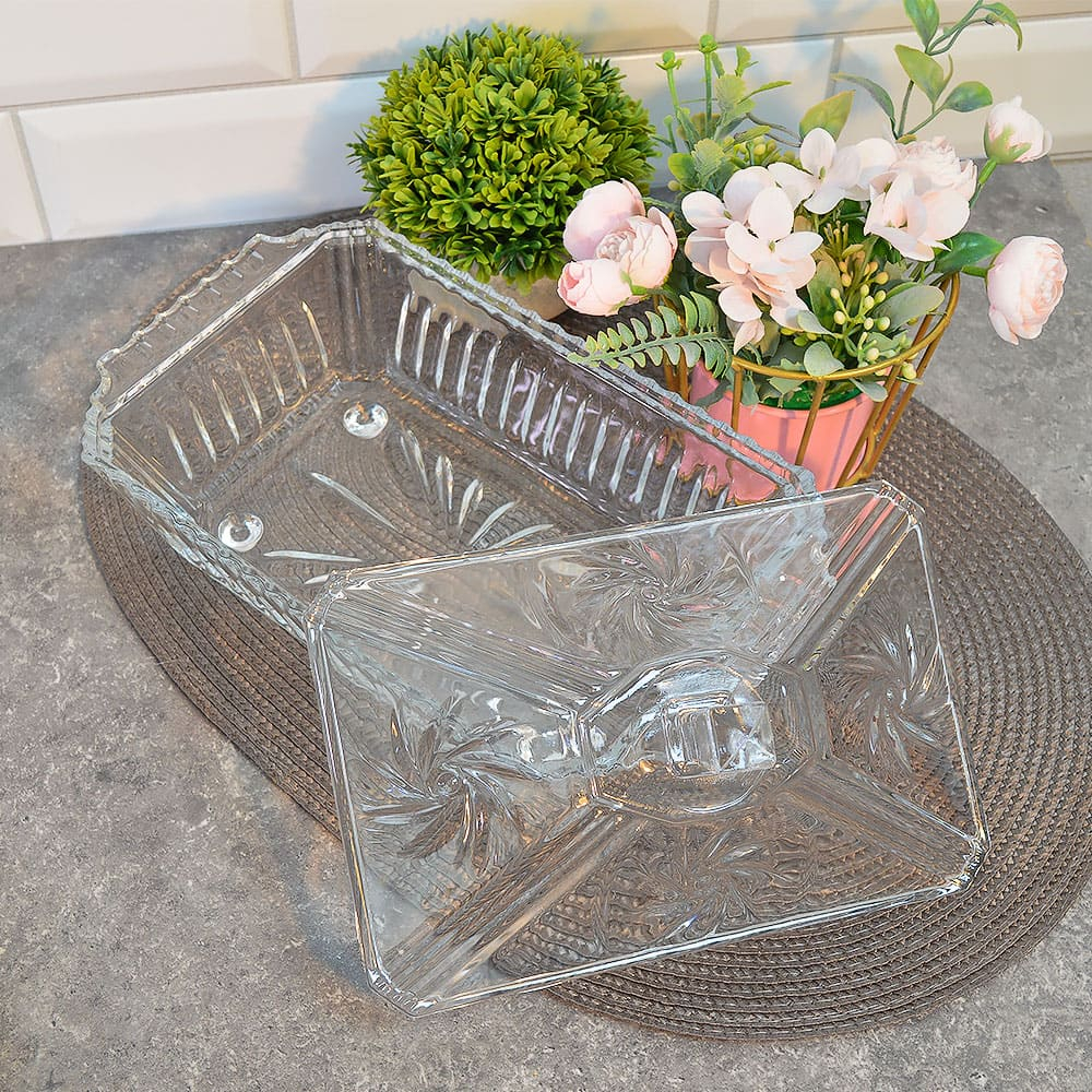 Бисквитница с крышкой "Souma" 1240мл 26,5*15,5см, 73S62F21