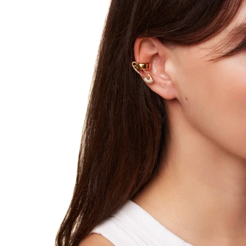 Кафф Кристальная Булавка – Золото