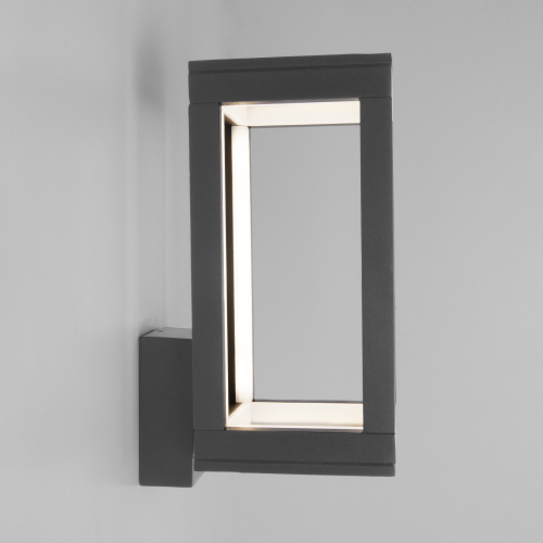 Уличный настенный светодиодный светильник 1527 TECHNO LED Frame серый