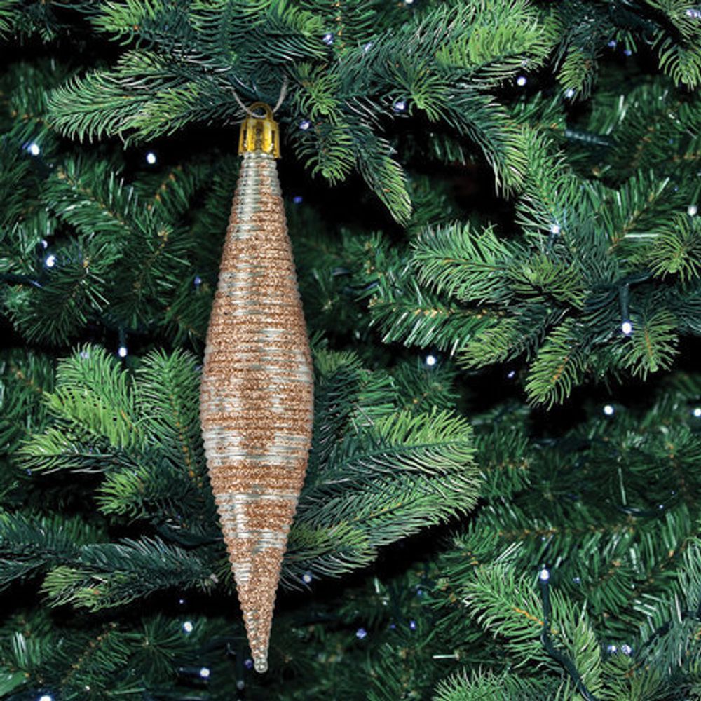 Шары новогодние ёлочные "Pearl River" НАБОР 43 предмета, пластик, золото/перламутр, ЗОЛОТАЯ СКАЗКА, 591129