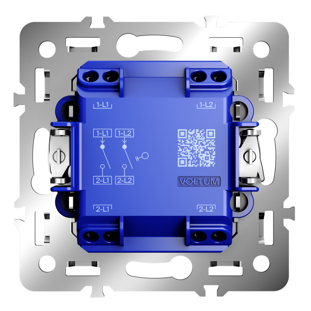 Механизм выключателя двухклавишного 10А, S70