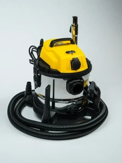 Строительный пылесос, промышленный, электрический ZORGEPRO ZVC-20( 1500 Вт, 20 литров, Шланг 3 М, НЕРА фильтр, сухая/влажная уборка )