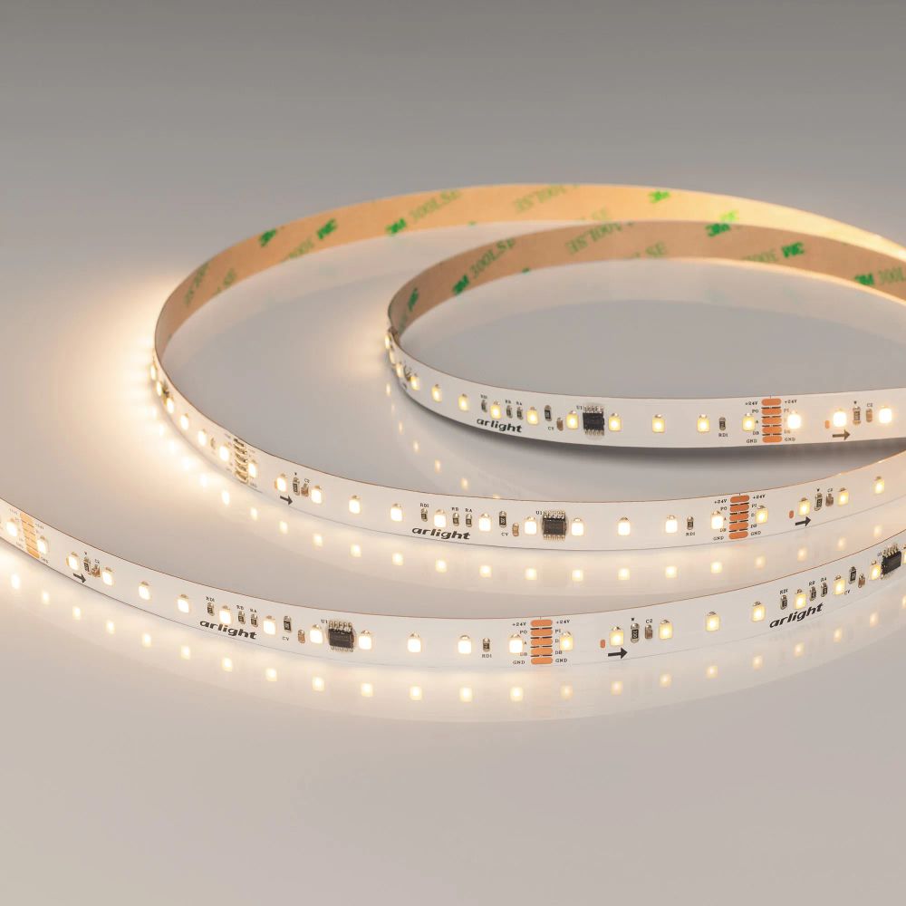 Светодиодная лента DMX-A96-12mm 24V Warm3000-PX12 (14 W/m, IP20, 5m) (Arlight, CRI>90) 058173