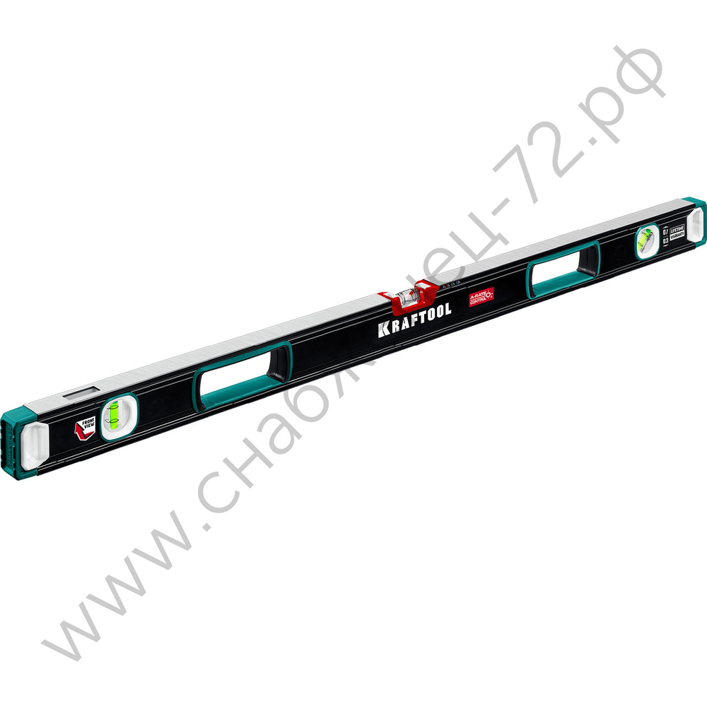 KRAFTOOL A-RATE CONTROL, 2000 мм, точность 0.3 мм/м, с инновационным зеркальным глазком, сверхпрочный уровень (34986-200)