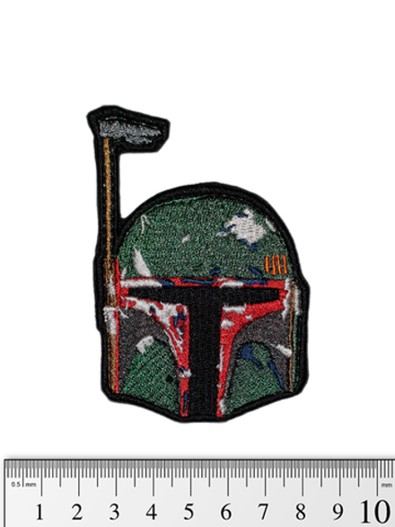 Шеврон Мандалорец. Шлем Боба Фетта вышивка