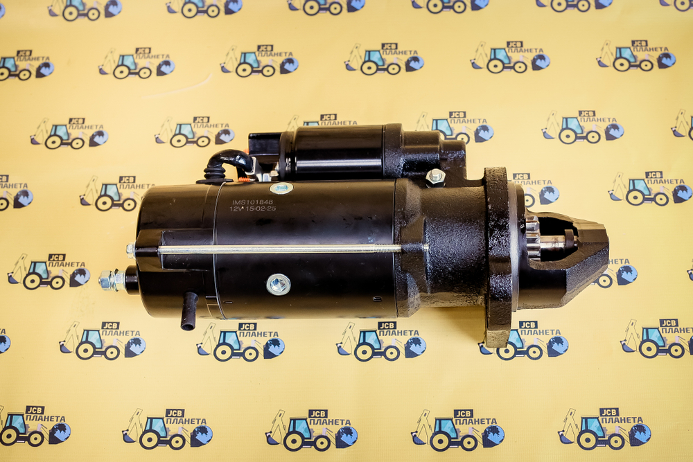 Стартер для JCB 3cx/4cx DieselMax Iskramotor Редукторный! 3 года гарантии