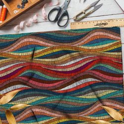 Ткань мембрана волны мозаичные