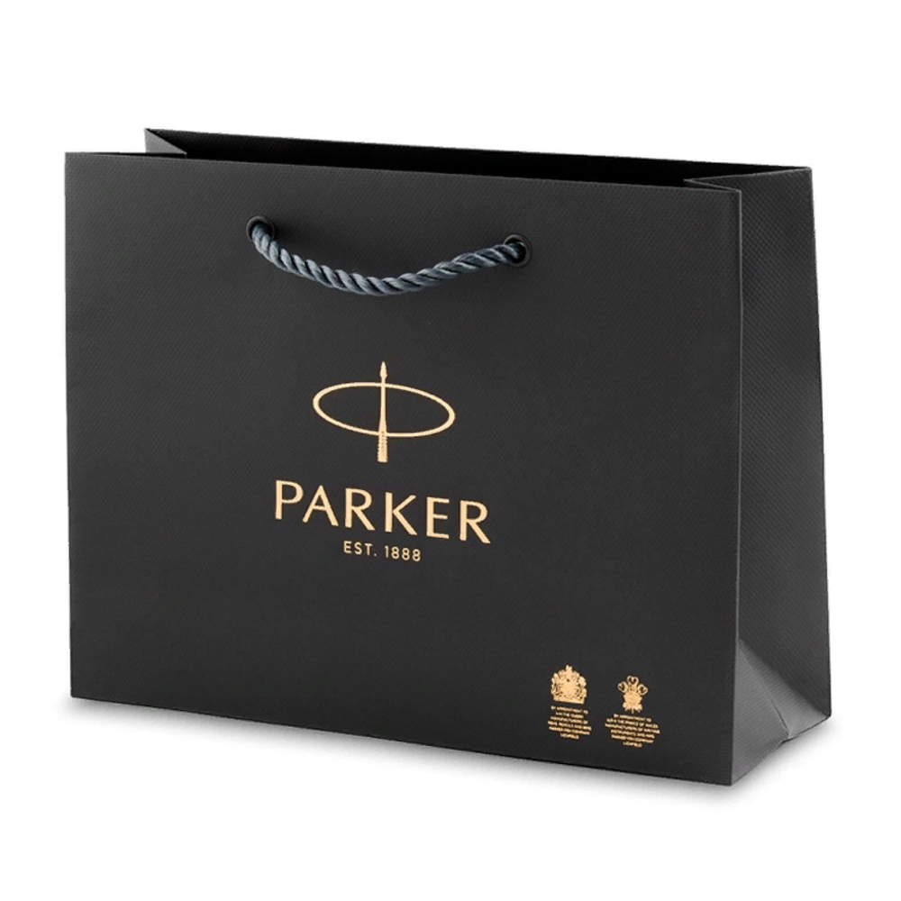 Подарочный набор Parker: ежедневник, ручка перьевая Parker IM Premium Warm Silver Grey GT, цвет чернил синий