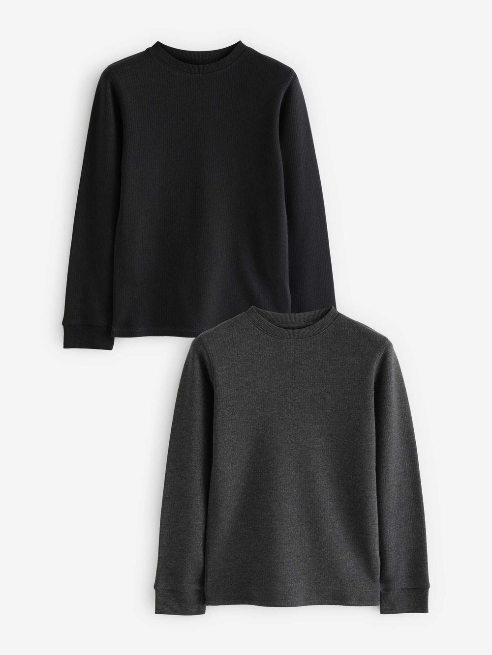 Лонгслив с термо-эффектом для мальчика Next Q55-696, 2 шт., Черный, Темно-серый