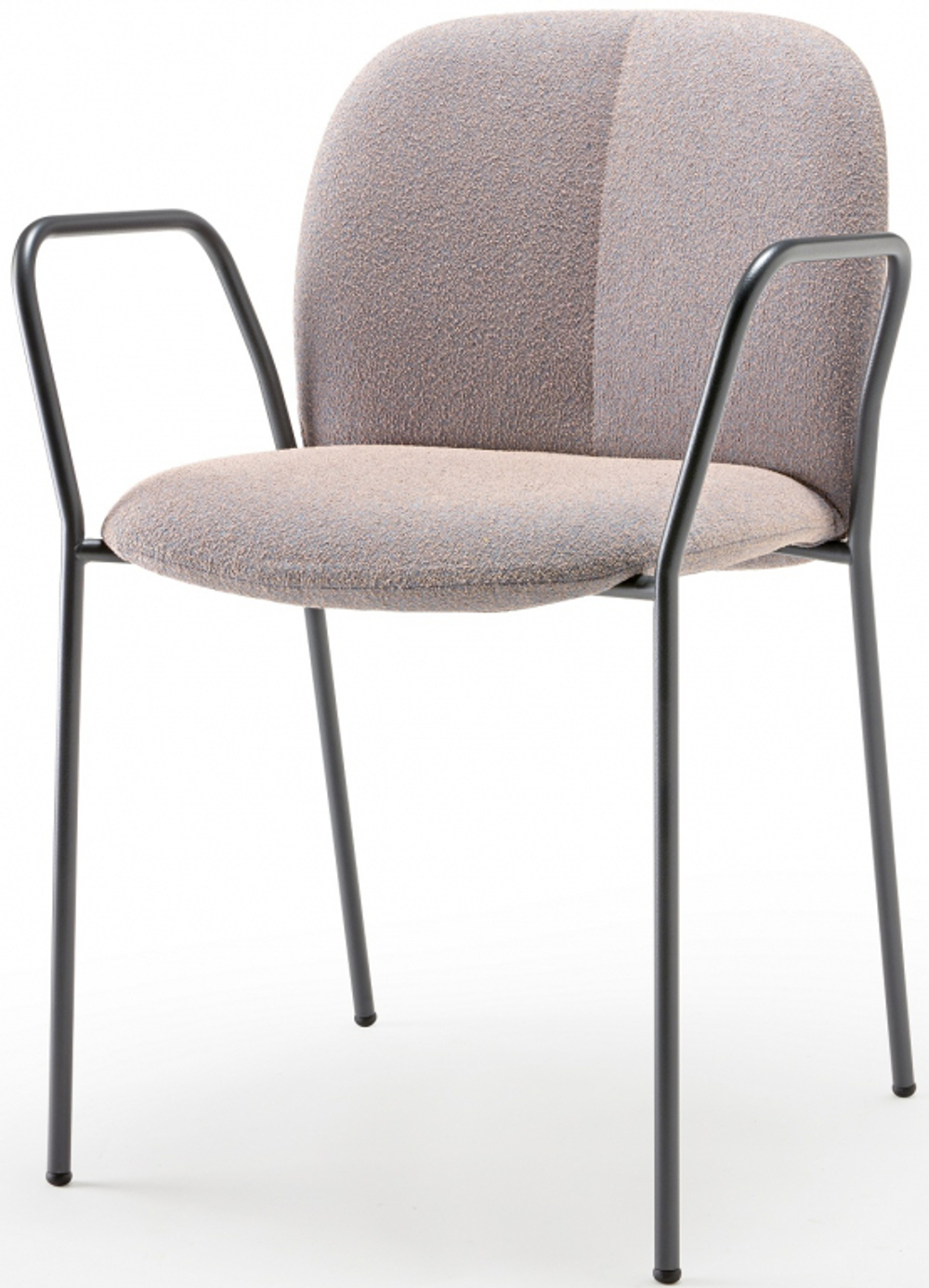 Кресло с обивкой Scab Design Mentha Pop, антрацит, светло-серый