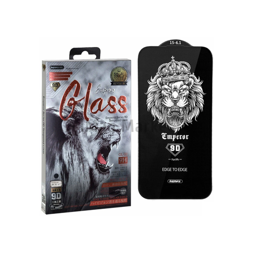 Защитное стекло REMAX GL-32 Emperor для Apple iPhone 12 Pro Max, 3D, черная рамка, 0.22 мм