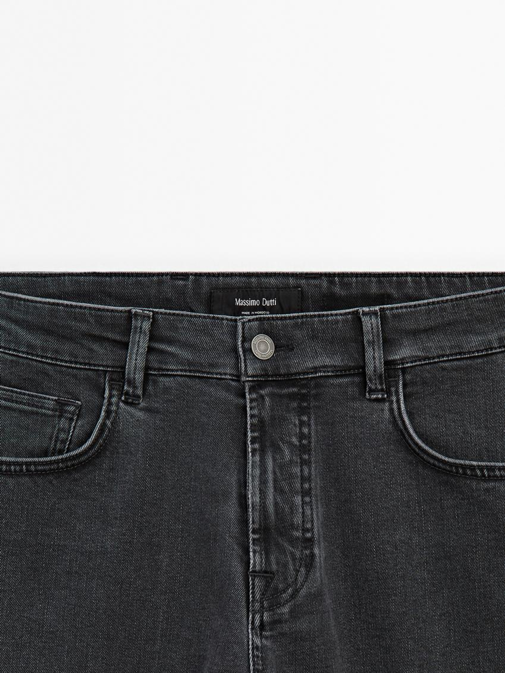 Massimo Dutti Джинсы облегающего кроя, серый