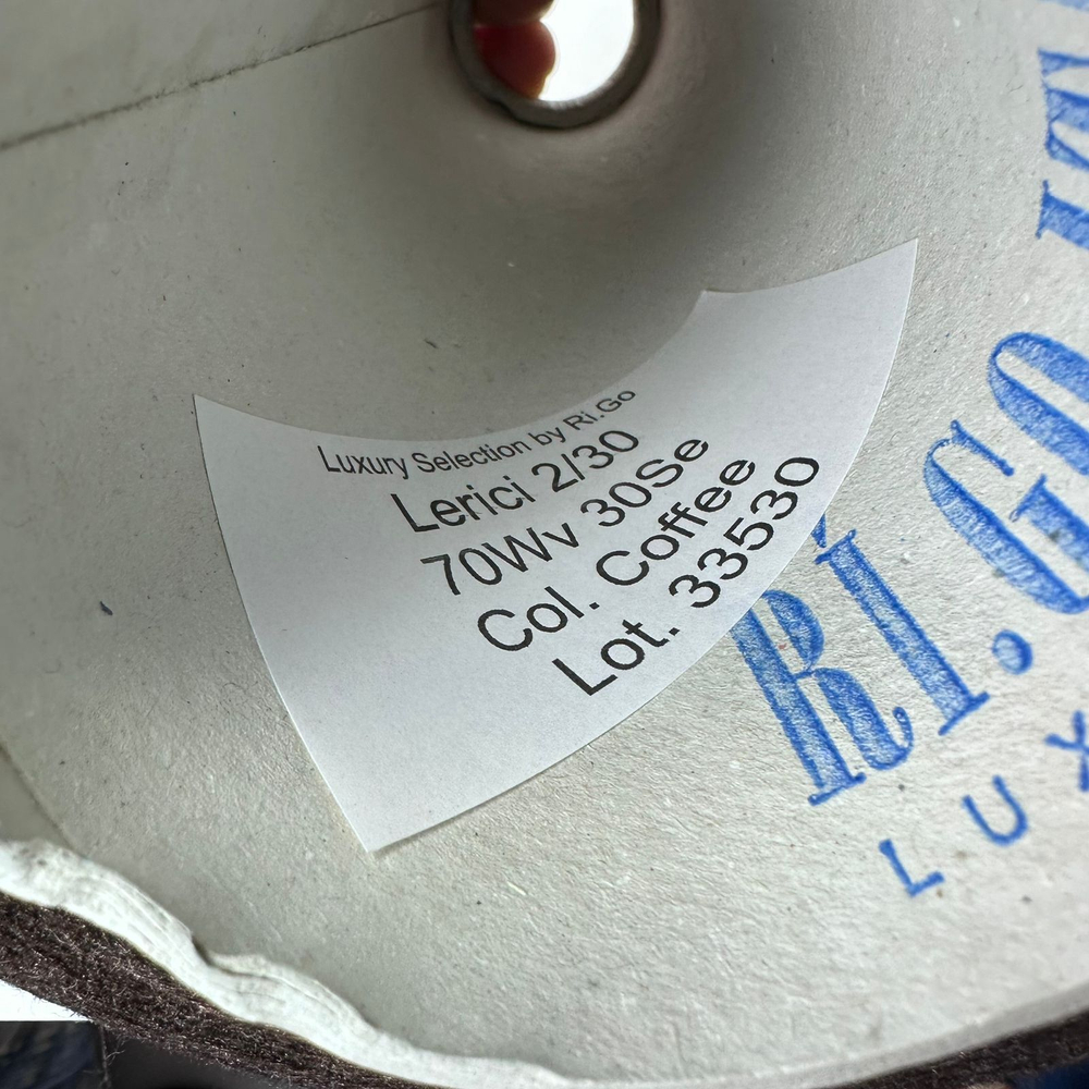 LERICI - Ri.Go.; 30% шелк, 70% меринос; 1500м/100гр; col.Coffe, цвет: кофейный