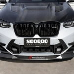 Карбоновая губа переднего бампера для BMW X3M F97 Рестайлинг / X4M F98 Рестайлинг 2022+ БМВ