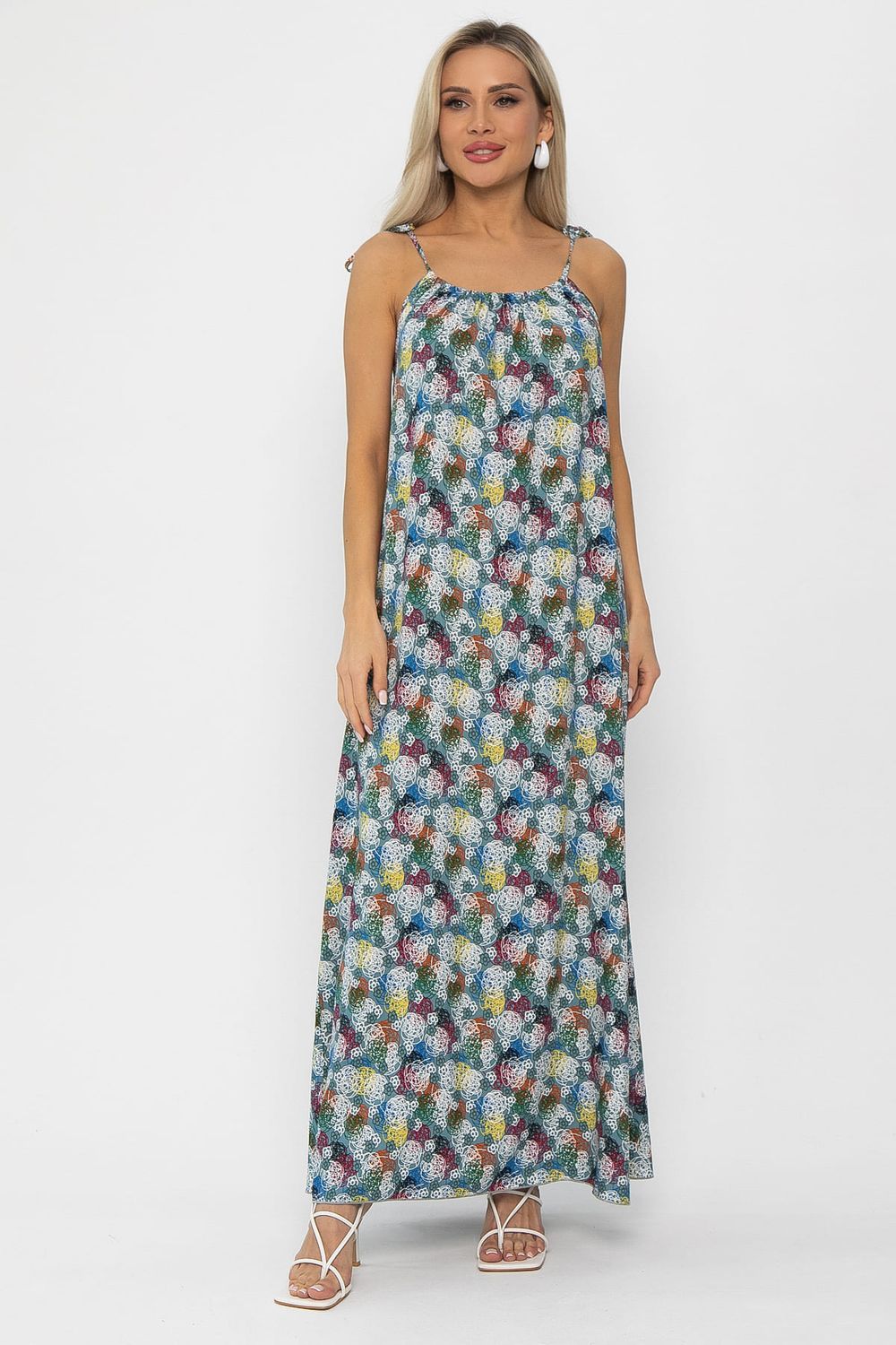 Платье Алиготе (серо-зеленое) П15783-12М LT Collection