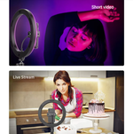 Кольцевая лампа Selfi RGB LED "33см." RoHS MJ33