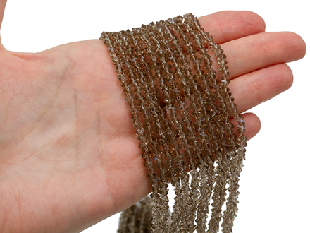 Нить бусин для украшений 4мм (ювелирное стекло)